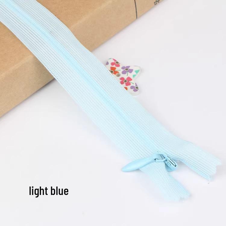 Sanli Unsichtbarer 25cm Kleid- & Kissen-Reißverschluss mit geschlossenem Ende