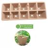 Durable 10 Holes Seedling Starter Tray Germination Peat Pot Suitable For Various Vegetables Plant In Garden Balcony Or Farm