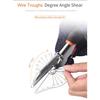 Angle Shear 45 Degree To 135 Degree Miter Cutter Hand Shear Multifunctional PVC PE Plastic Pipe Scissors with Replace Blades