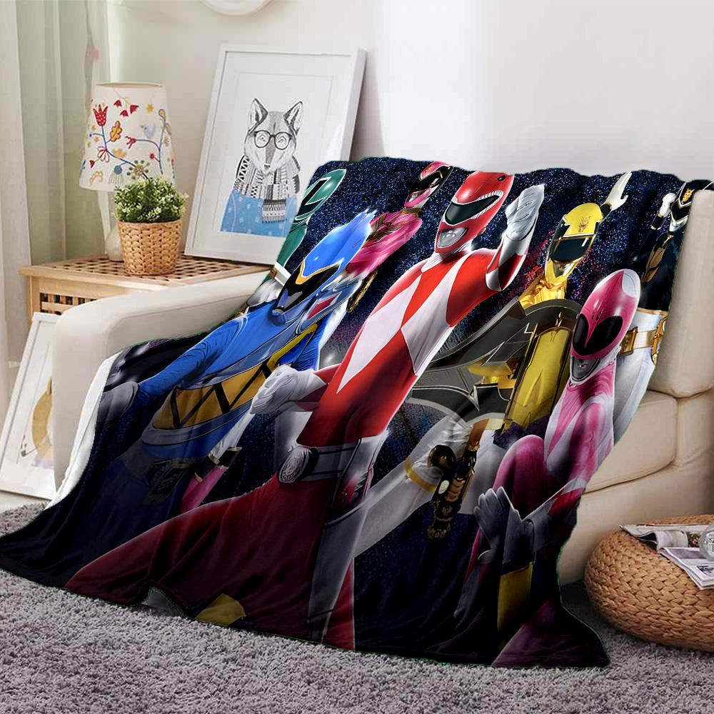 Rangers Team-up Flannel Blanket, Soft Polyester, Modern Design, All-Season for Camping, Travel, Gifts for Holidays or Birthdays