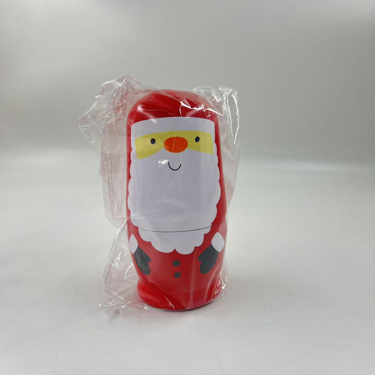 Russian Matryoshka Santa Claus Dolls - Six-Layer Wooden Ornaments for Home Decor and Festive Gifts