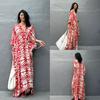 Cotton Drawstring Holiday Beach Dress Women's Sunscreen Loose Large Size Long Dress Bikini Overcoat