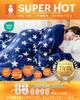 VK Living Blanket Instant Heat Winter Warm Thick Flannel Flat Yarn Moisturizing Treatment Antibacterial and Deodorizing Collar Fluffy Machine Washable