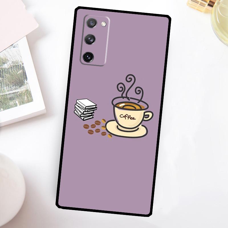 

Books And Coffee Phone Case For Samsung Galaxy S26 S25 Ultra S24 FE S20 S21 FE S22 S23 Plus S10 S25 FE Cover Galaxy S22Ultra
