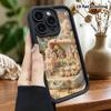 Phone Case: 2D flat design suitable for iPhone 18 17 16 15 14 13 Pro protective case, mini town, perfect Christmas and Halloween holiday gift