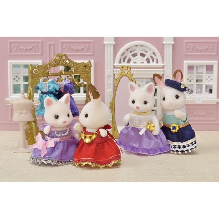 Figurine La Grande Soeur Chat Soie - SYLVANIAN FAMILIES - 6003 - Tenue élégante - Mixte - A partir de 3 ans