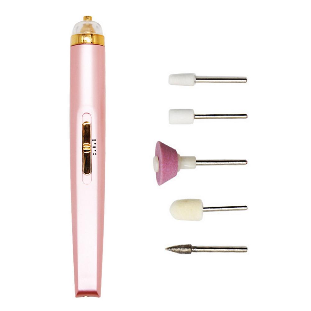 

Профессиональная электрическая дрель для ногтей, набор сверл для маникюра и педикюра, керамическая пилочка для ногтей, оборудование для дрели, инструменты розовый