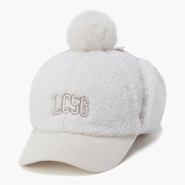 LECOQ GOLF Women'S Boucle Earflap Ball Cap (Gq322Lcp91)