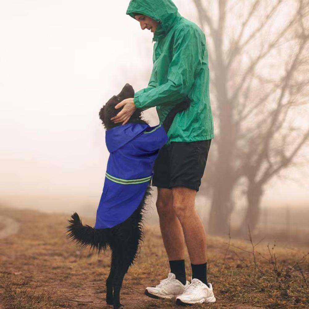 Adjustable Rain Coat High-Visibility Pet Coat Pet Supplies Pet Rain Jacket  Summer