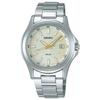 Seiko Selection SBPN069 Men's Watch, Solar, Date Calendar, Silver/Off-White