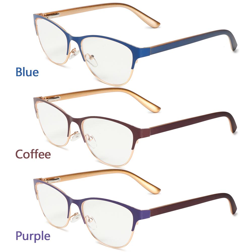 Fashion Classic Metal Reading Glasses for Women Men Presbyopia Eyeglasses Elder Anti-fatigue Optical Eyewear Diopter +1.0~3.5