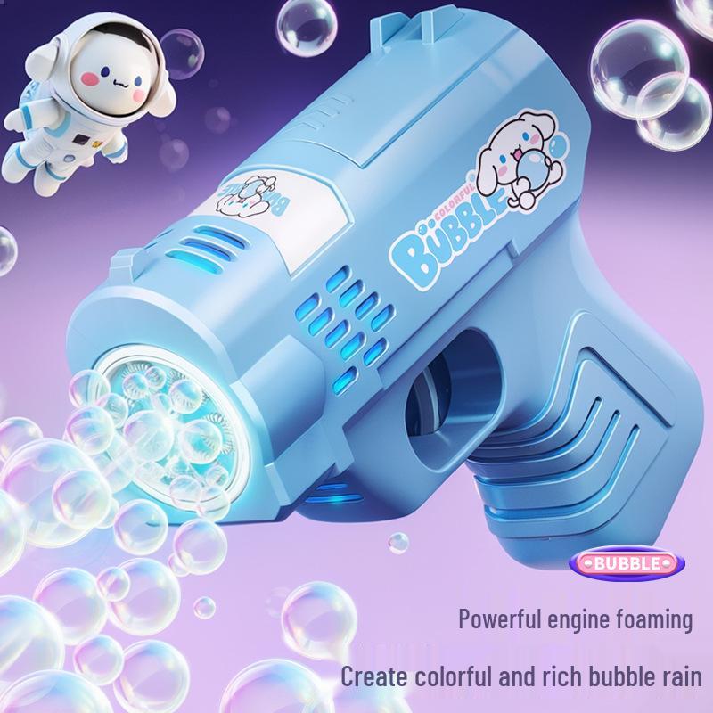 Adorable Handheld Automatic Bubble Gun for Kids with Lights - Perfect for Weddings & Gifts