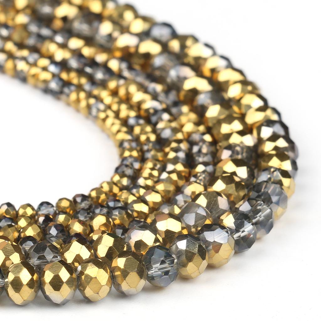 3 4 6 8mm Facettierte Rondelle Kristallglasperlen Österreich Kristall Abstandshalter Lose Perlen Für Schmuckherstellung DIY Armband Anhänger Zubehör