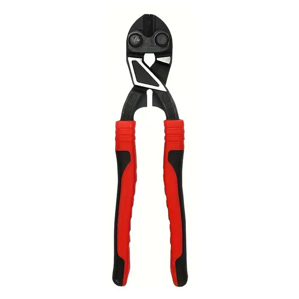 8-Inch Industrial-Grade Steel Bolt Cutter with Anti-Slip Grip - Portable Wire & Bar Scissors for Nail Pulling, Home Improvement