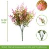 Artificial Plastic Pine Tree Green Red Leaves Balcony Garden Indoor Outdoor Party Potted Plant Home Decoration Floral Art Basket
