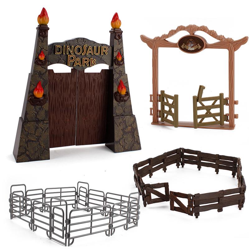 Desktop Micro Farm Scene: Children's Educational Ranch with Fence and Gate