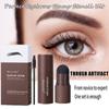 10 Arten Wiederverwendbare Augenbrauen-Schablonen Brauenstempel Formgebungs-Kit Augenbrauenstempel Formgebendes Make-up-Set Ein Schritt