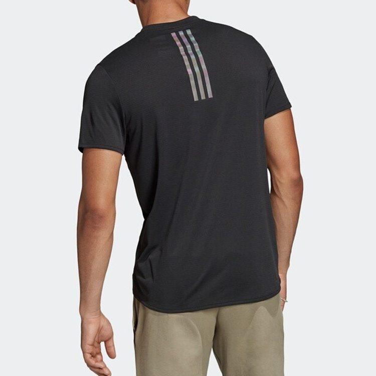 adidas T Shirts Men's Black Crew Neck Moderate Straight Fit CZ8725