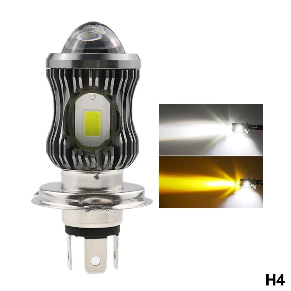

H4/BA20D/H6 Motorcycle LED Headlight Projector Lens Super Bright 3500LM LED COB Fog Lamp ATV Scooter Driving Spotlight Lamp