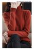 Women's Winter Double-Ply Thick High-Neck Pure Wool Cashmere Base Layer Sweater
