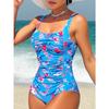 2025 Printed Strappy Swimsuit Women One Piece Floral Swimwear Female Bathers Bathing Swimming Swim Suit Beachwear