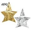 Kegelvormige Ster Kostuumset Zilver/Goud Kerststal voor Kinderen Kerstscène Festival Vorm Cosplay Outfits Zondagsschool Kerkbenodigdheid Glanzend