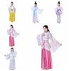 Traditional Chinese Ancient Dress Flower Embroidery Chinese Costume Chinese Hanfu Skirt  Girls
