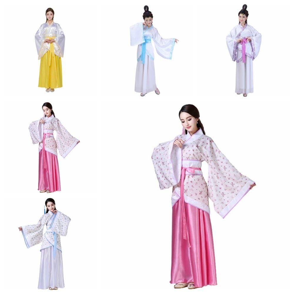 Traditional Chinese Ancient Dress Flower Embroidery Chinese Costume Chinese Hanfu Skirt  Girls