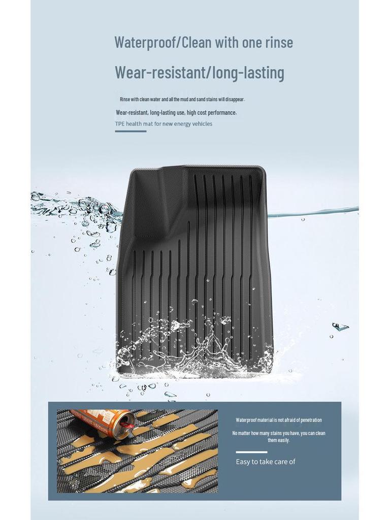 2022 Tesla Model X TPE Car Mats: Full Environmental Protection for Trunk and Backrest