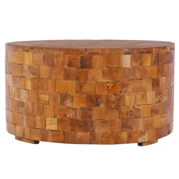 VidaXL Table basse 60x60x35 cm Bois de teck massif