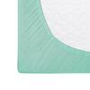 Fitted sheet 80x160 elastic JERSEY 100% COTTON sea green