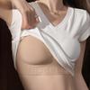 Women's Invisible Bra U-shaped Beautiful Back Gathered Backless Bra Specially Adjusted Skin Color Matching White T-shirt Worry-free Underwear