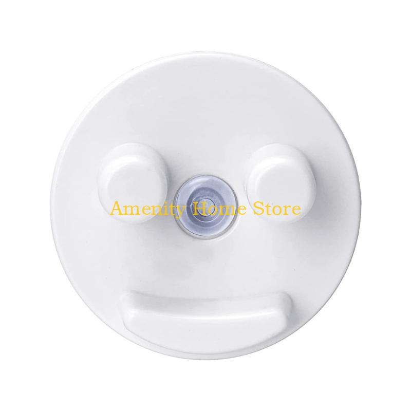 

F26C Smiling Face Sponge Holder Suction Cup Installation Holding Smile Sponges Organizer for Bathroom Kitchen Silk Accessory