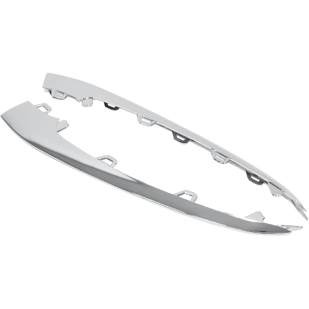 ApplianPar Front Bumper Lip Trim Molding Chrome for Mercedes-Benz S350 S450 S560 W222 2018-2020 Left and Right Side Pair