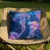 Marine Life Jellyfish Cushion Cover Soft Reversible Durable Pillow Cover MultiScene Use for Home Car Daily Comfort