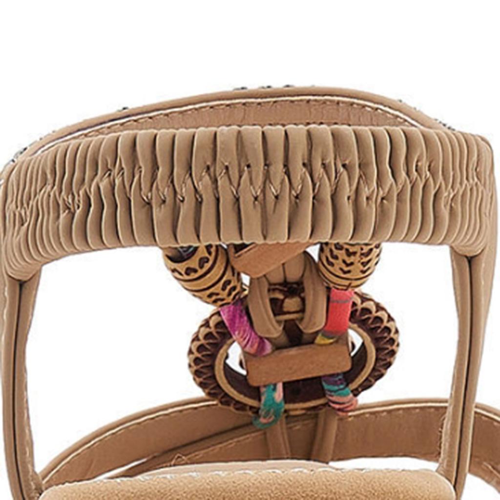 Boho Style Women'S Sandals With Arch Support Comfortable Sandal Womens Flip Flops Dressy Summer Walking Wedge Shoes For Daily