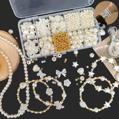 Pearl Beaded Bracelet Making Kit Friendship Bracelet Kit For Girls Children Handmade Jewelry For Christmas Gifts YFA2051