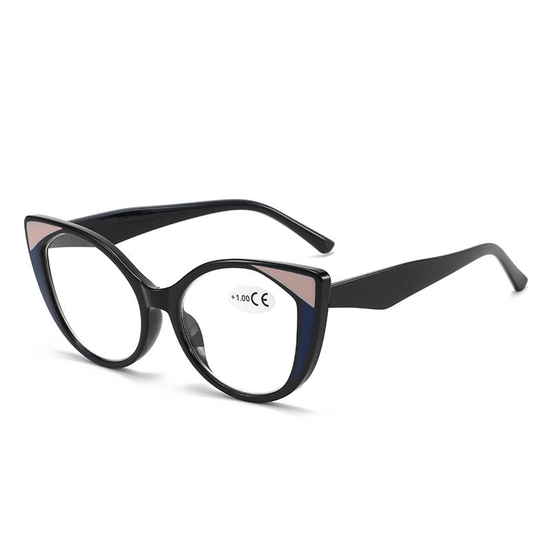 Men Women Fashion New Cat Eye Full Frame Reading Glasses Stylish Personalized High Definition Anti-Blue Light Farsighted Glasses