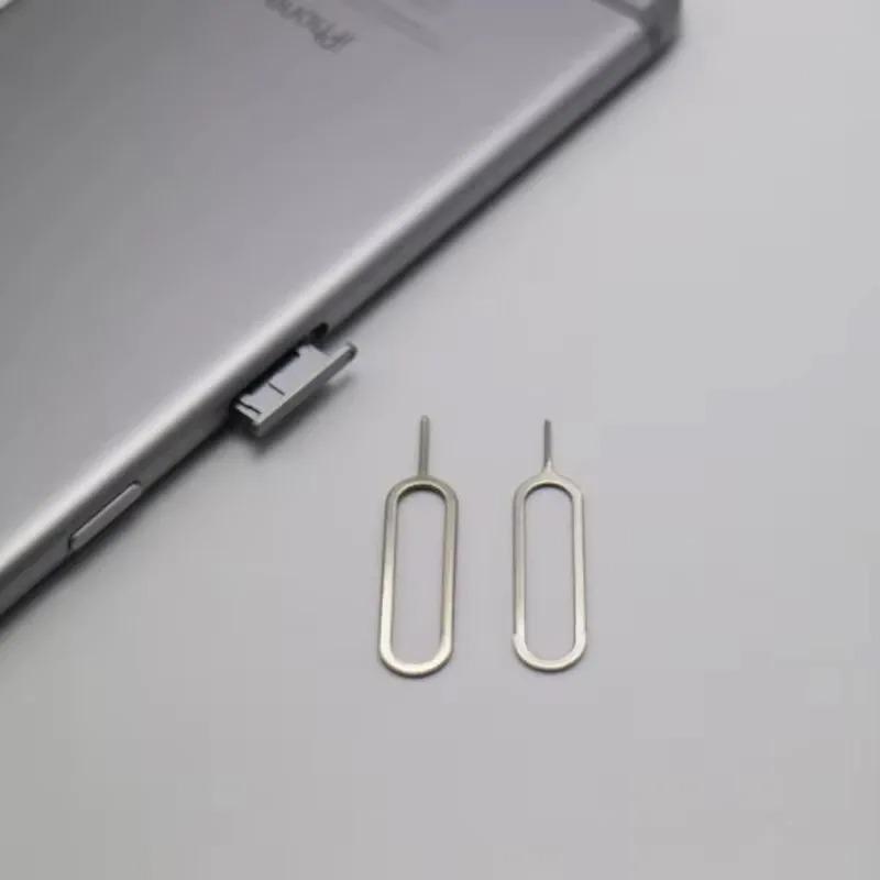 1-200 Stück SIM-Karten-Entfernungswerkzeug Edelstahl Auswerferstift Schlüssel für iPhone Samsung Huawei Android-Handy Fachöffnung Anti-Verlust