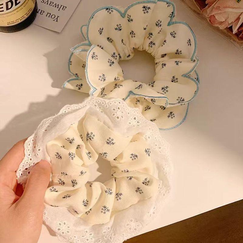 1pc Artistic Style Lace Lace Large Intestine Headband with a High-end and Retro Temperament Hair Accessory