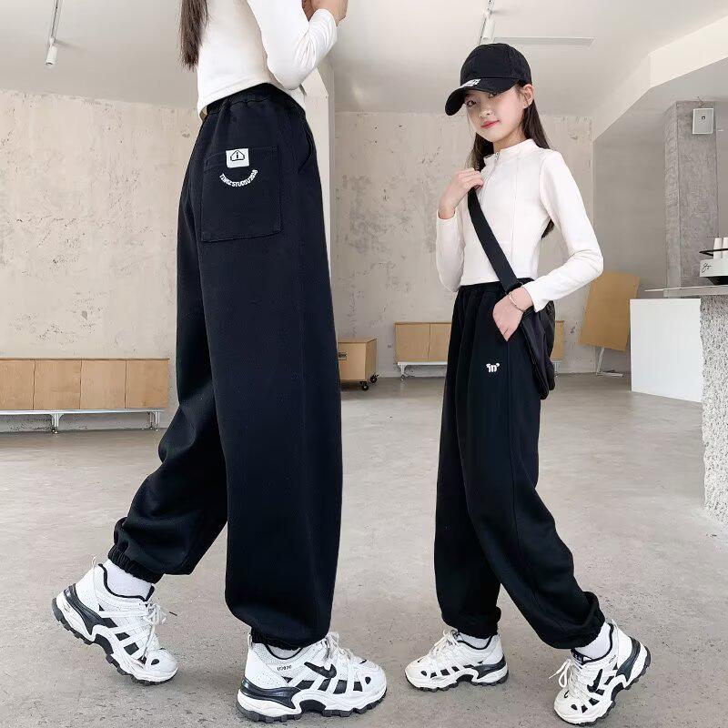 2025 Trendy Wide-Leg Casual Pants for Girls - Autumn Collection
