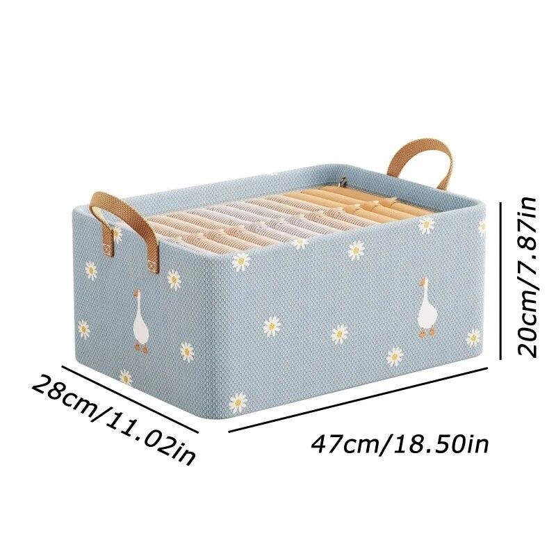 Clothes Storage Box Household Wardrobe Organizer Jeans Divider Storage Box Foldable Storage Basket Underwear Socks Artifact Box