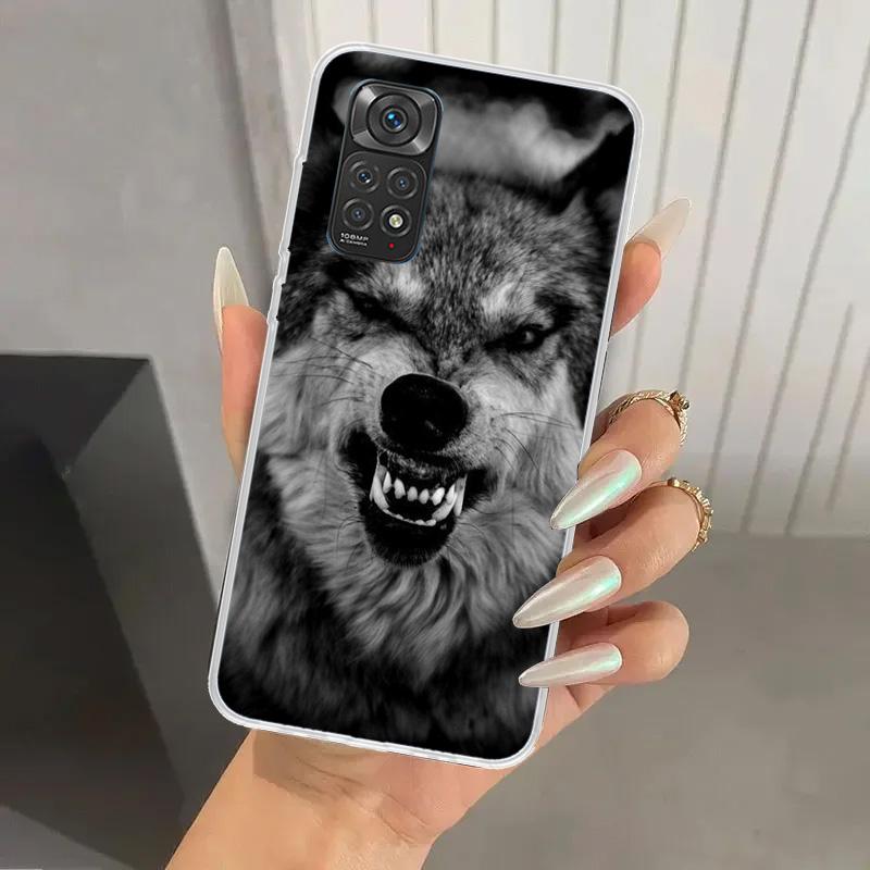 Angry Animal Wolf Fierce Phone Case for Xiaomi Redmi Note 15 14 14S 13 12S 12 Pro 11S 11 Plus 11T 11E 10S Soft Funda Print Shell