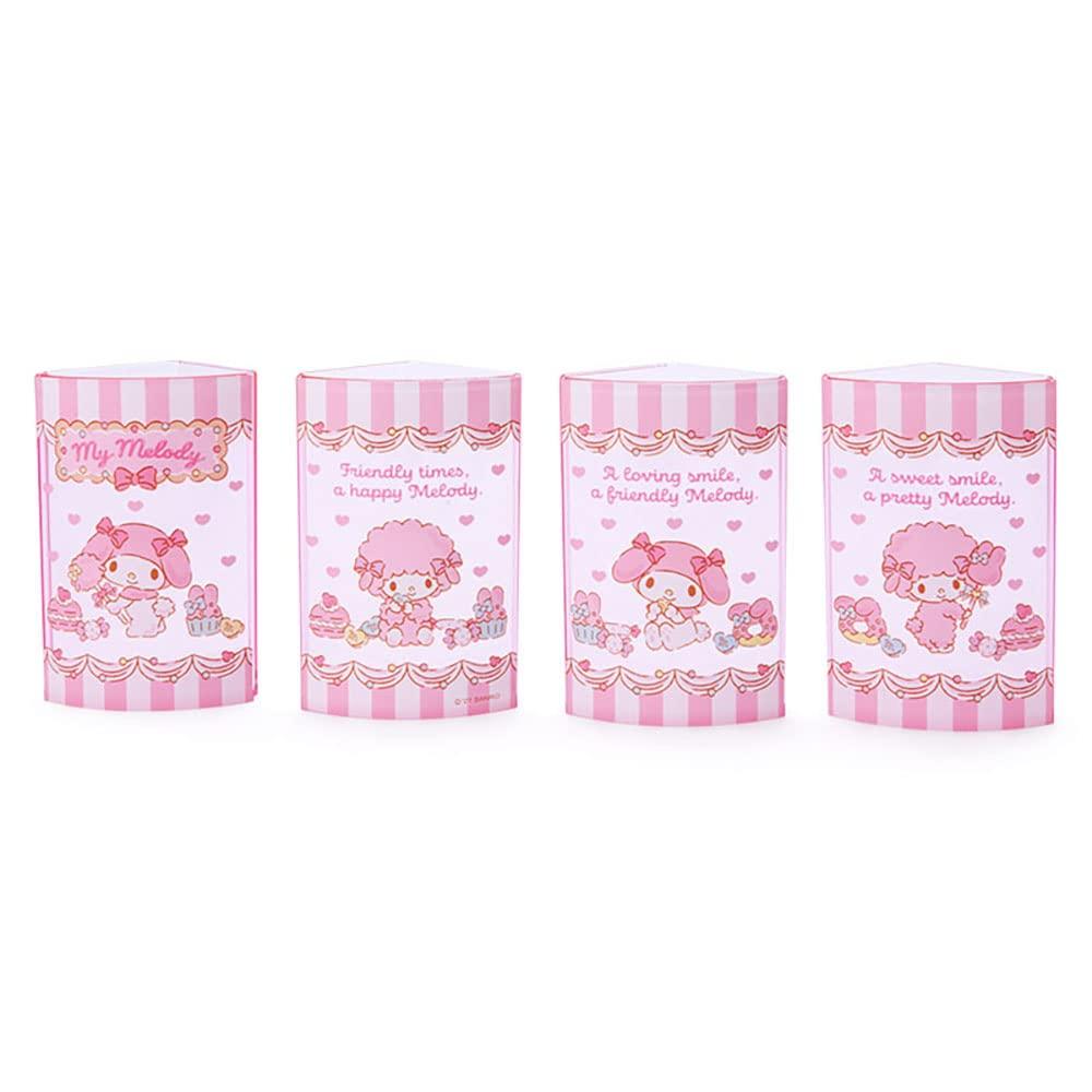 Sanrio Sanrio Pen Stand Pink Plastic My Melody 360 Degree Rotating Pen Stand Pen Holder Cosmetics Makeup Brush Tulle Pet Character 213136 SANRIO