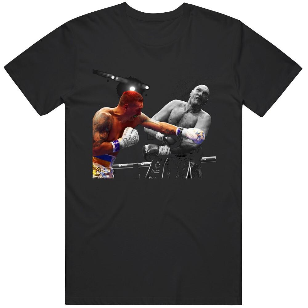 

Oleksandr Usyk vs Tyson Fury Action Shot Boxing Fan T Shirt Unisex T-Shirt XL