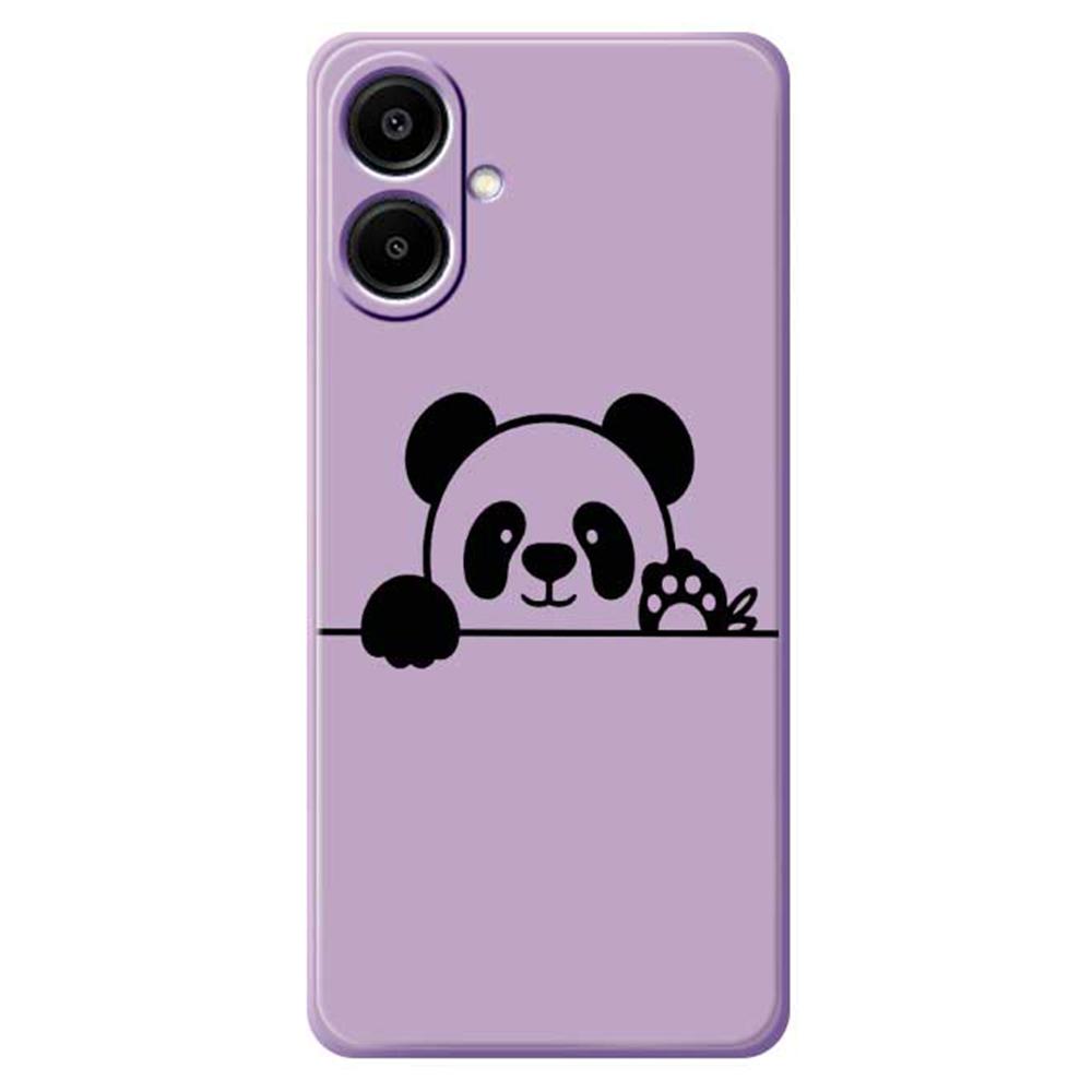 For Samsung Galaxy A07 4G Case Panda Head Pattern Printing Straight Edge TPU Phone Back Cover
