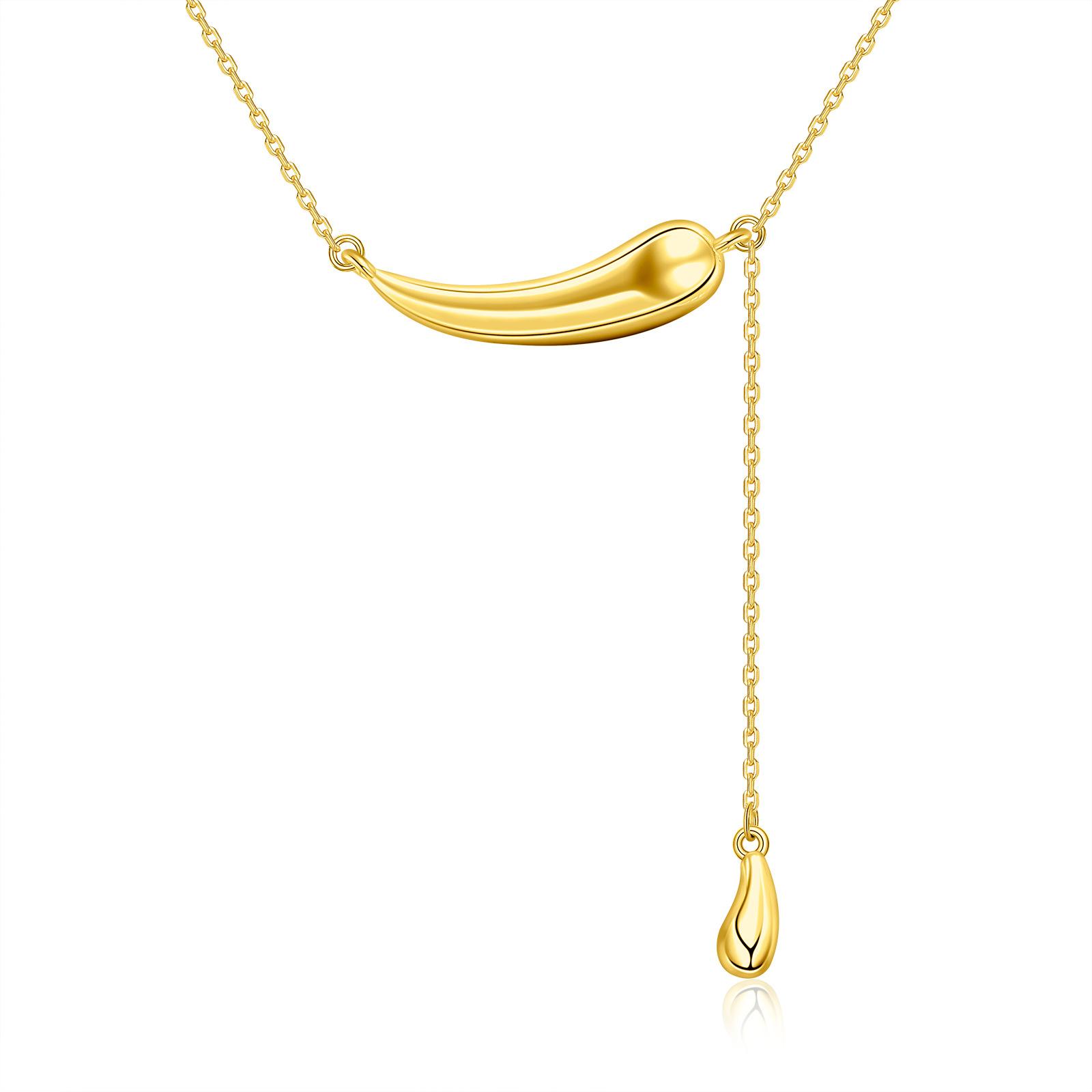 

Модное двухслойное женское элегантное ожерелье в форме капли