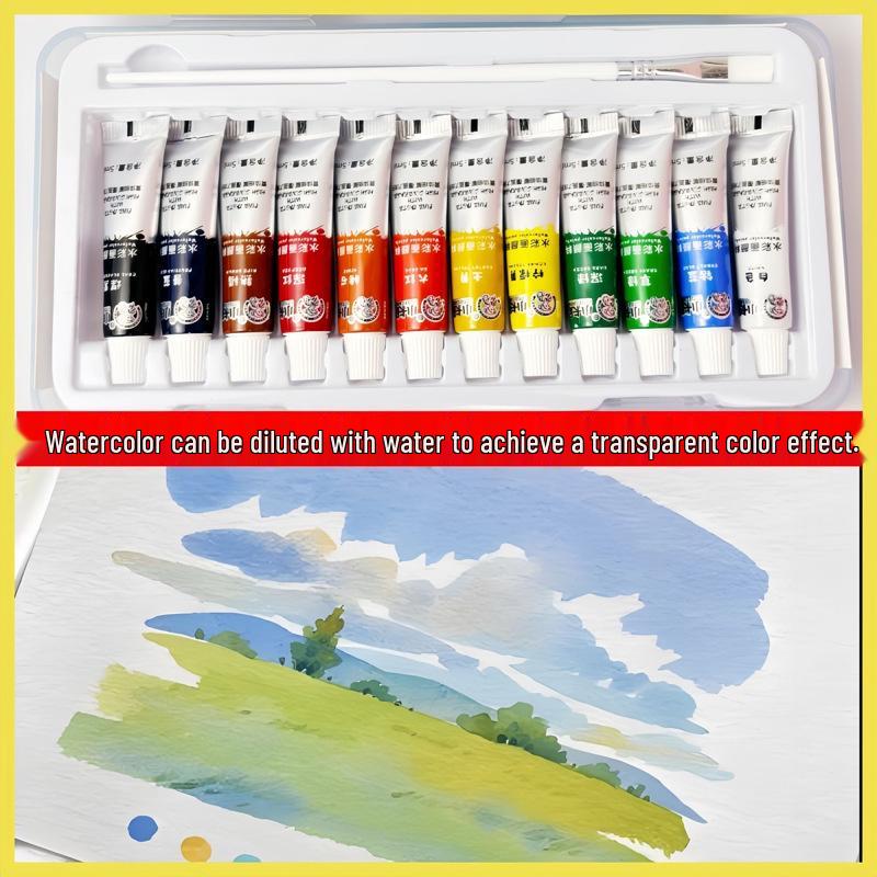 Xiaokani Acrylic Paint Set - 24 Colorfast, Waterproof Colors for Children's Art with Sun Protection