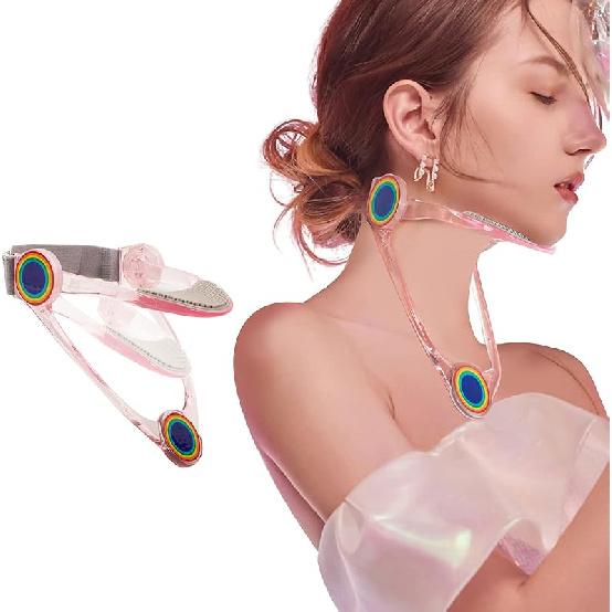 Neck Stretcher,Neck Brace,360 Degree Adjustable Neck Support.Ergonomic Cervical Traction Device for Aligning Neck.Neck Posture Corrector for Neck розовый