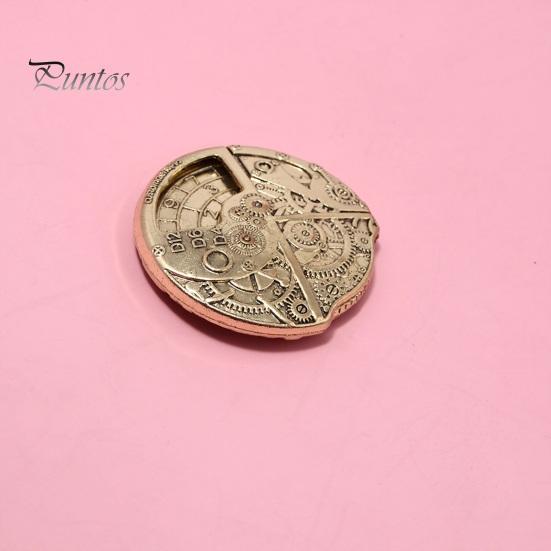 Rotary Number Gear Coin Dice Educational Dice Fidget Toy Portable Vintage Punk Alloy Dice Prop Adults Teens Kids Birthday Gift